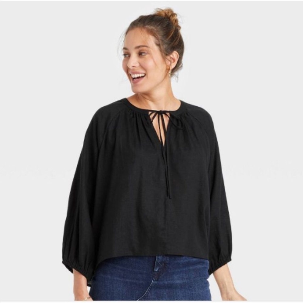 A new day xl black blouse new